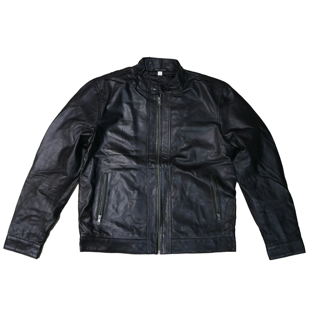 The Maverick Racer Jacket | Men's Black Genuine Leather Jacket