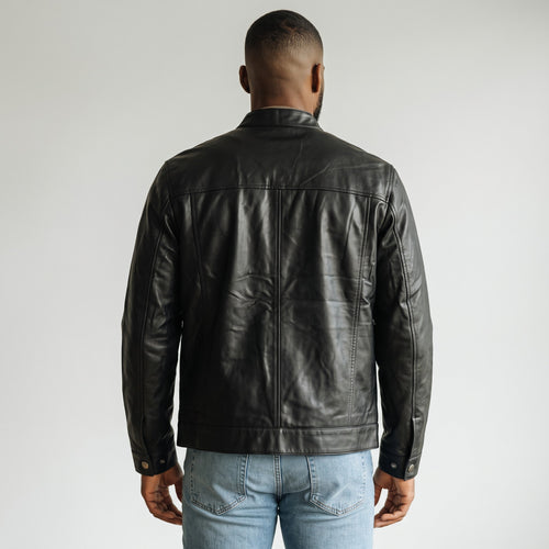 The Maverick Racer Jacket | Men's Black Genuine Leather Jacket