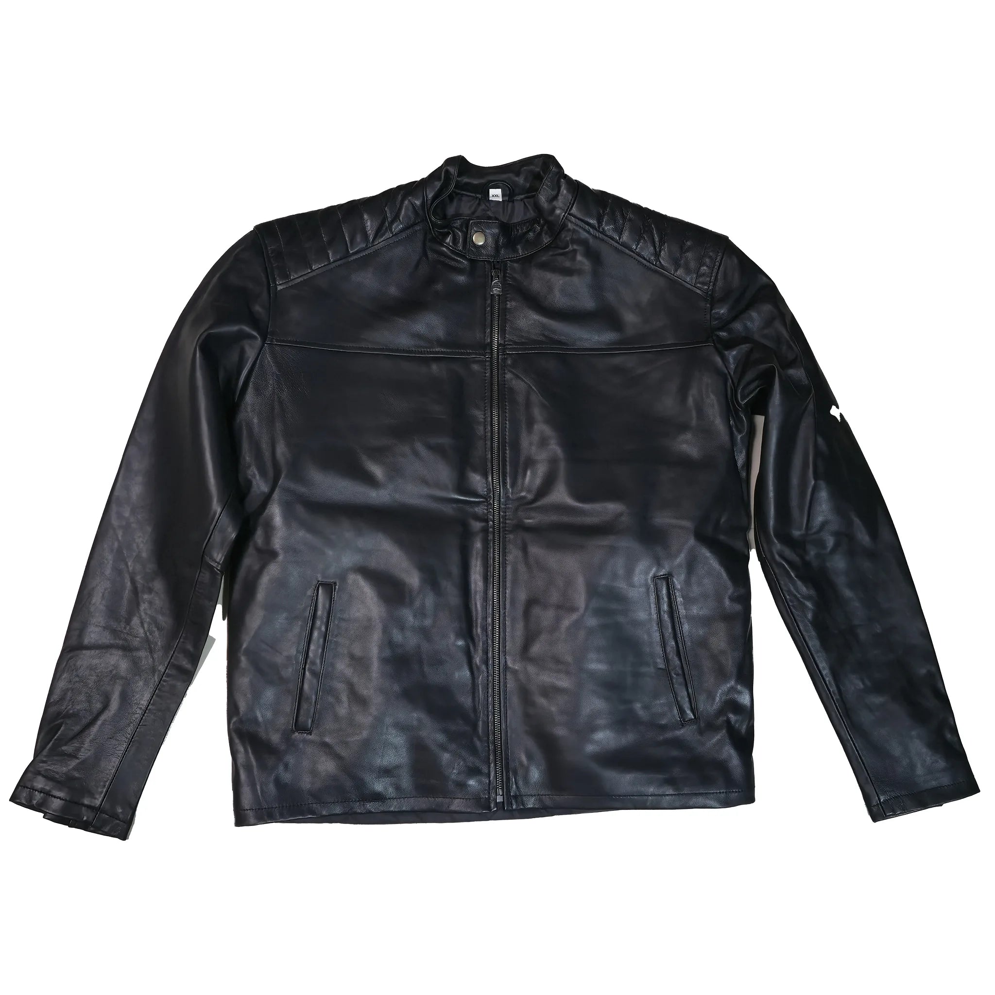 The Urban Rider Jacket | Men's Black Cafe Racer Leather Jacket