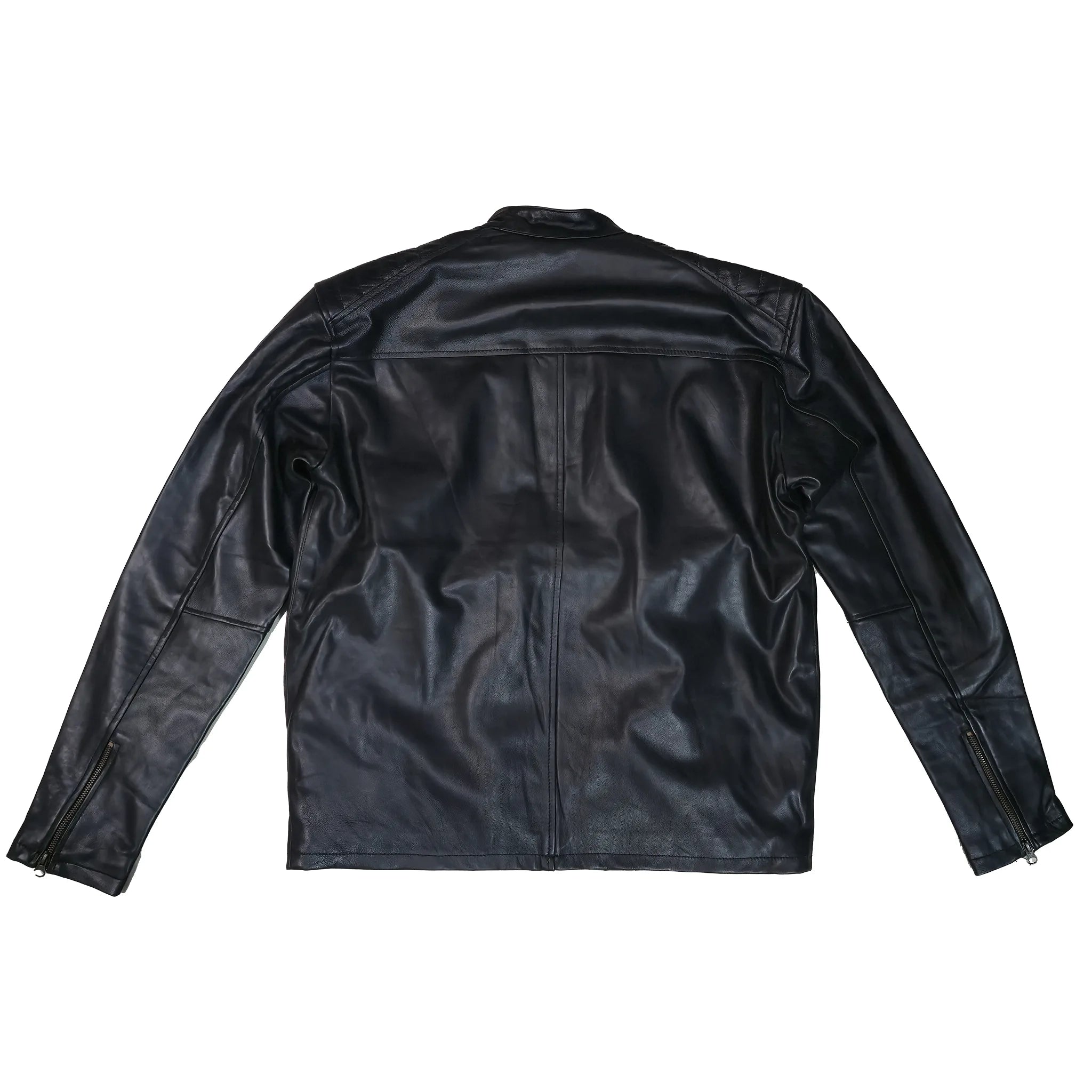The Urban Rider Jacket | Men's Black Cafe Racer Leather Jacket